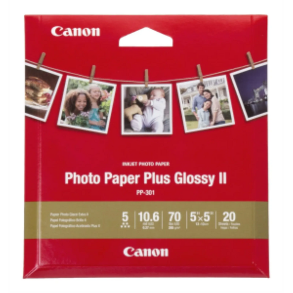 PP-301 5" x 5" Photo Paper Plus Glossy (20 sheets/pkg)