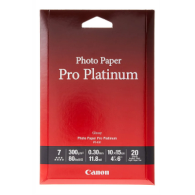 Canon Papier photo Pro Platinum 4" x 6" (20 feuilles) (2768B013)