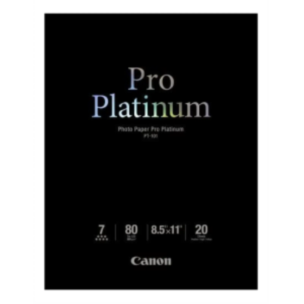 PT-101 8.5" x 11" Photo Paper Pro Platinum (20 sheets/pkg)