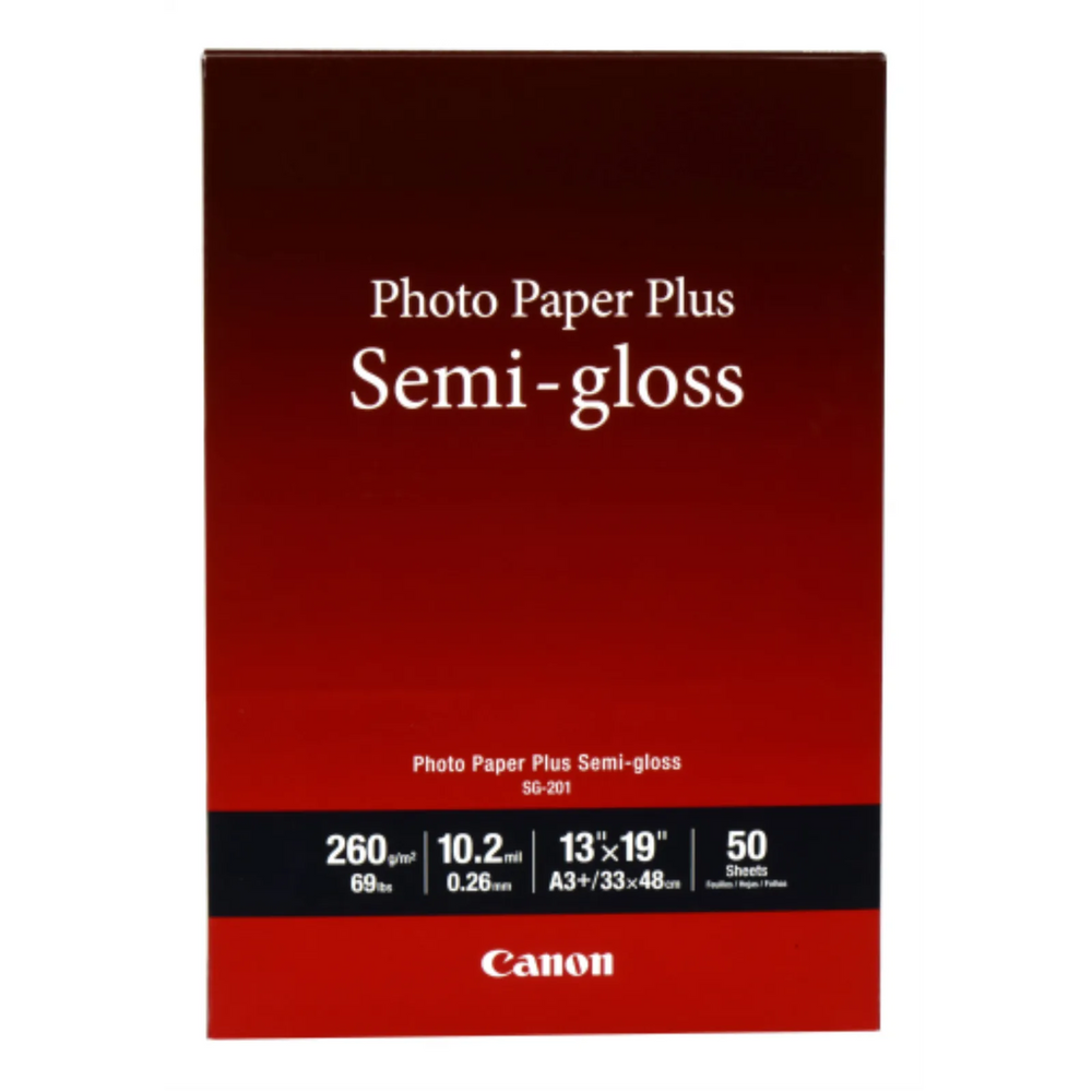 SG-201 13" x 19" (A3 ) Photo Paper Plus Semi-Gloss (50 sheets/pkg)