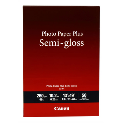 Canon SG-201 13" x 19" (A3) Photo Paper Plus Semi-Gloss 50 Sheets (1686B064)