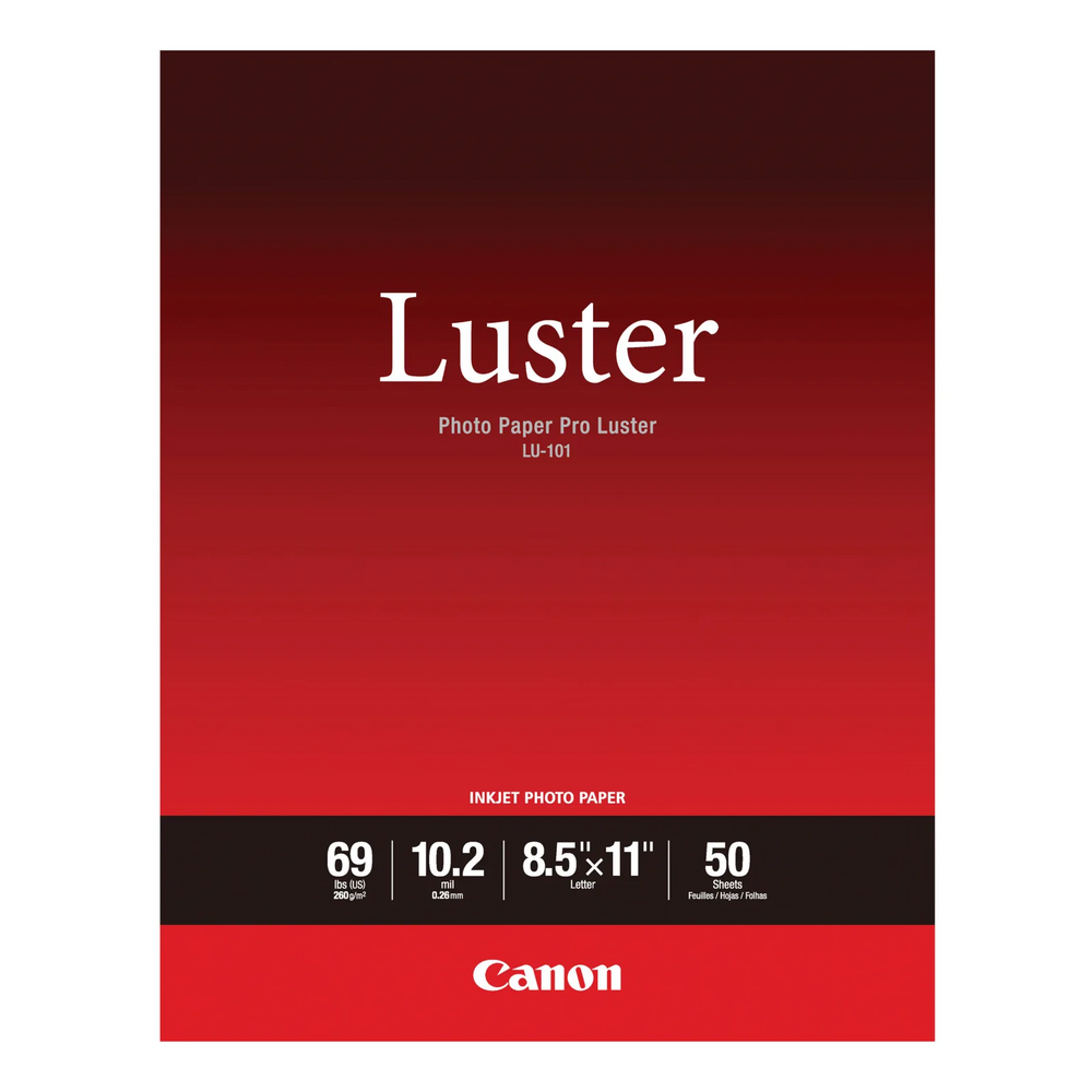 LU-101 8.5" X 11" Photo Paper Pro Luster (50 sheets/pkg)