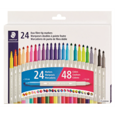 Staedtler Double-Ended Twin Color Pens 24pc (3280-C24LU)