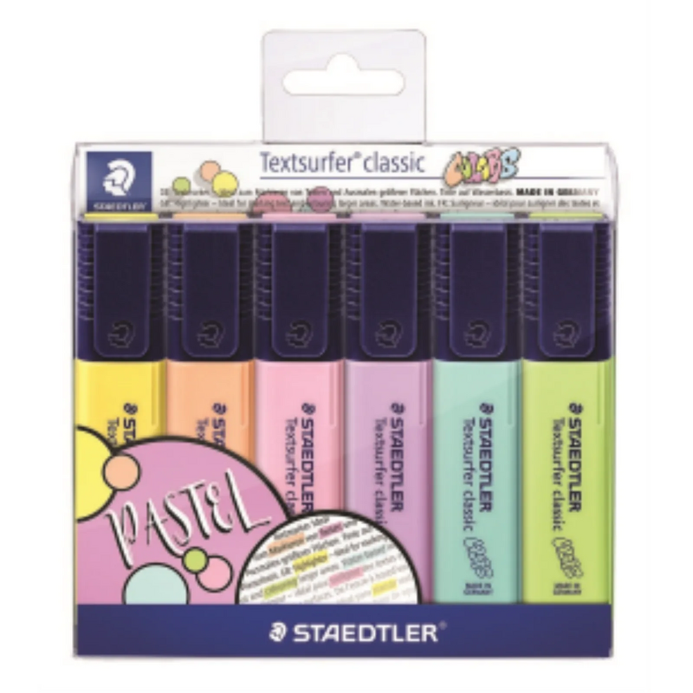 Highlighter Textsurf.cl.6pcs.wallet