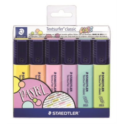 Highlighter Textsurf.cl.6pcs.wallet