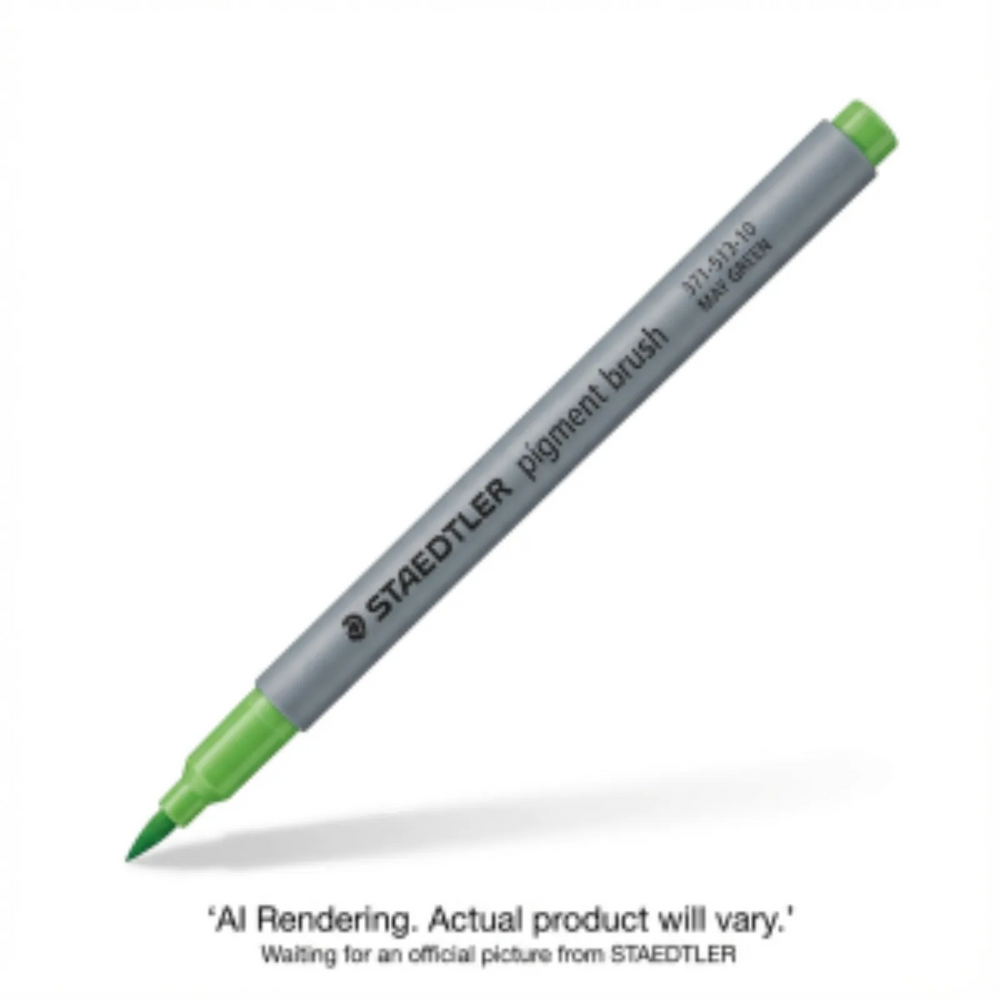 Pigment Brush Pen May Green