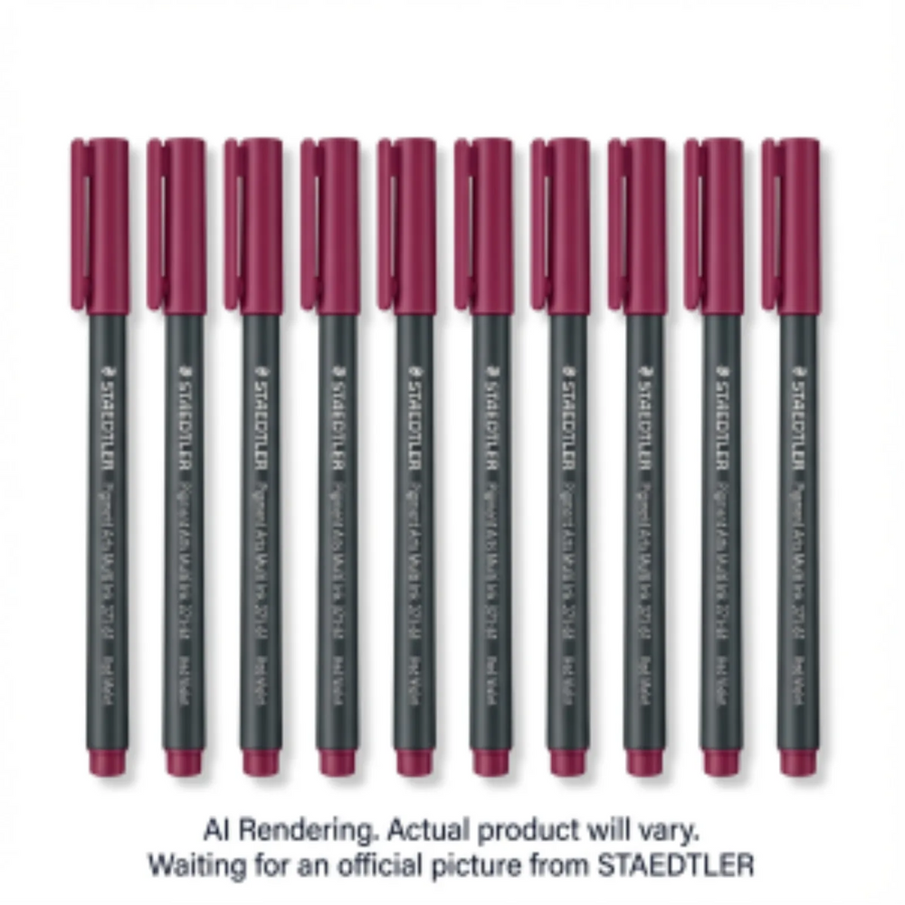 Pigment Brush Pen Red Violet