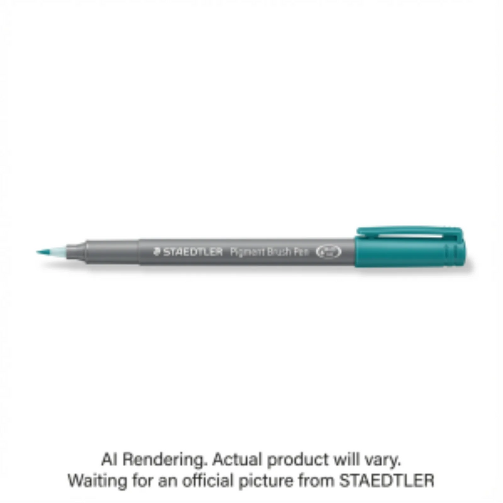 Pigment Brush Pen Teal