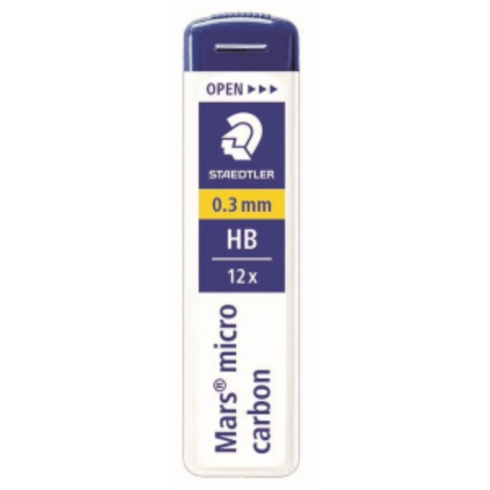 Mech.pen.lead Mars micro0.3 HB 12pc