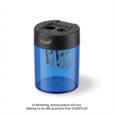 Staedtler Double-Hole Plastic Sharpener - Black (512300BKA6)