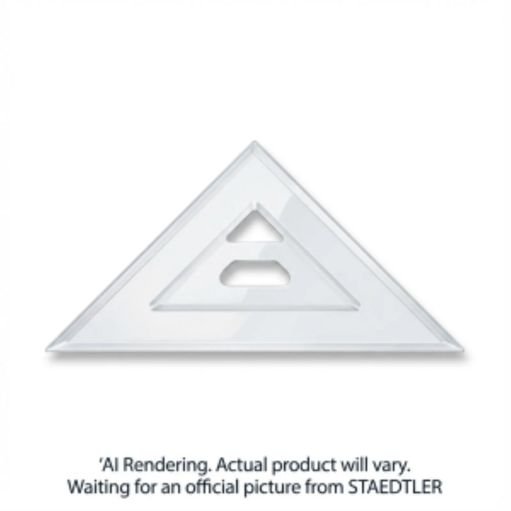 Set square clear acryl.12'' 45/90
