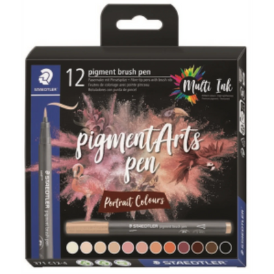 Pigment Brush Pen Portraitcol 12Pcs