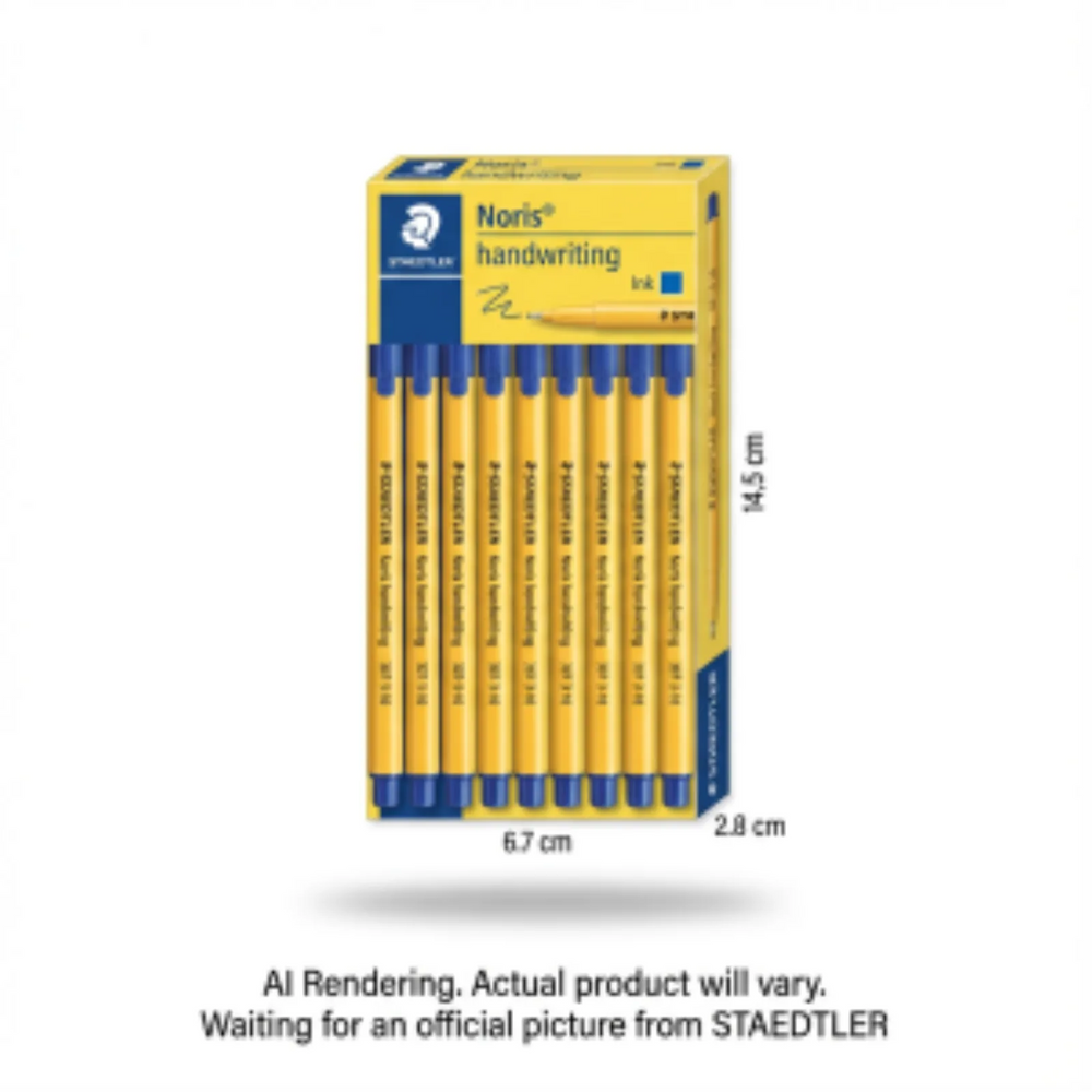 Staedtler Fineliner Noris writing pen blue, 10ct