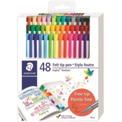 Staedtler Fineliner Triplus 48Pcs (334-C48-LU)