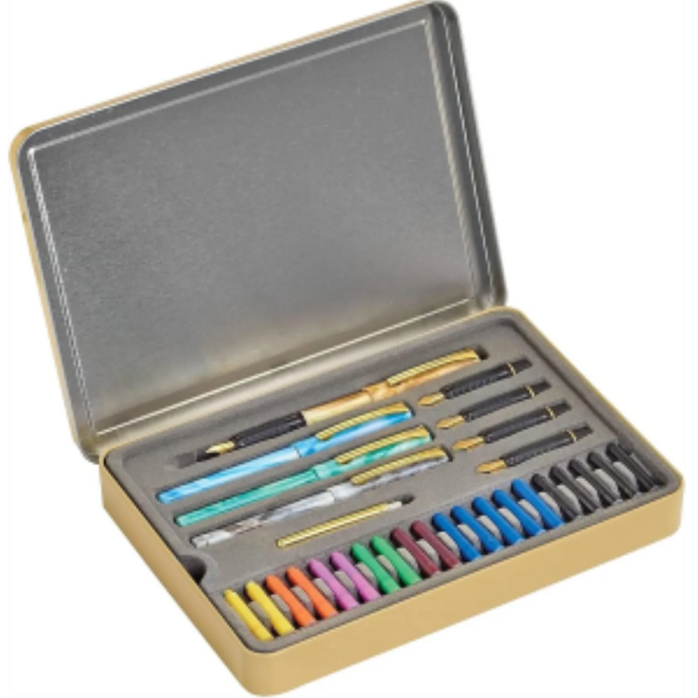 Calligraphy tin set 5 nibs