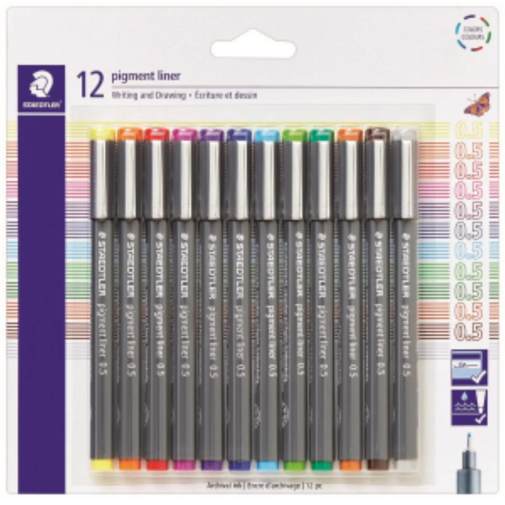Pigment Liner 0.5 mm assorted colours