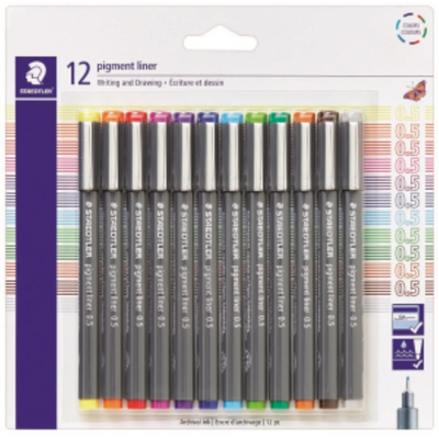 Pigment Liner 0.5 mm assorted colours