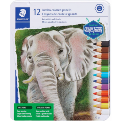 Staedtler Jumbo Hexa Woodcase Colored Pencil Forest 100% (1290-M12A6)