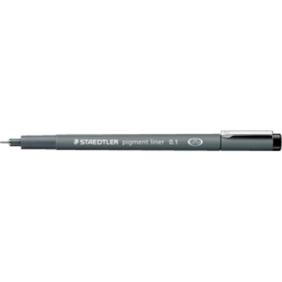 Fineliner pigment liner 0.1mm black