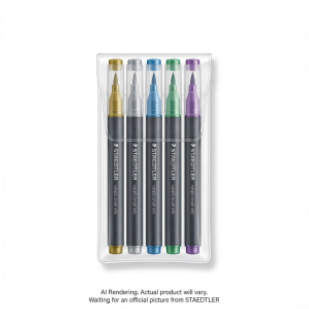 Marker metallic brush 5 pc.