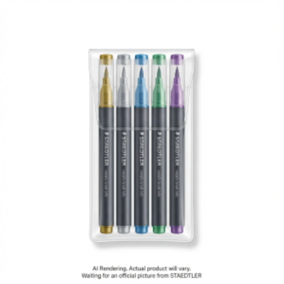 Staedtler Marker Metallic Brush 5 Pc. (8321TB5A6)