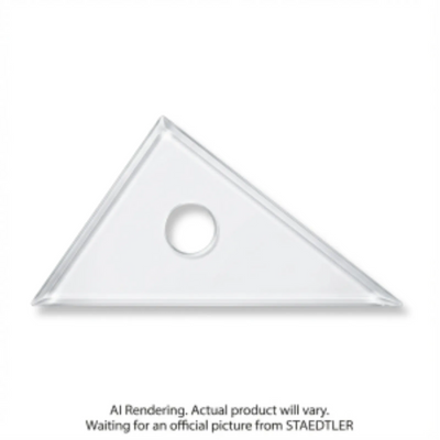 Set square clear acryl. 8'' 30/60