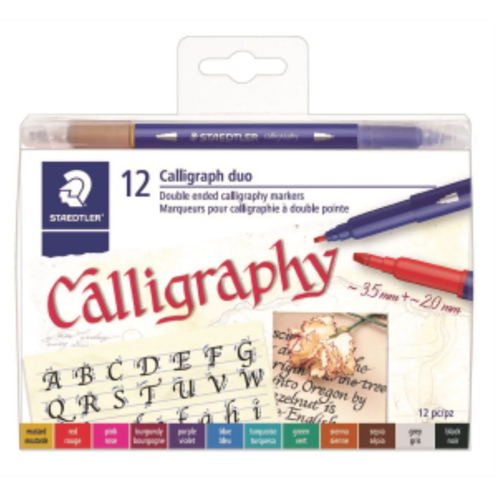 Dual tip markers Calligraph duo 12pc