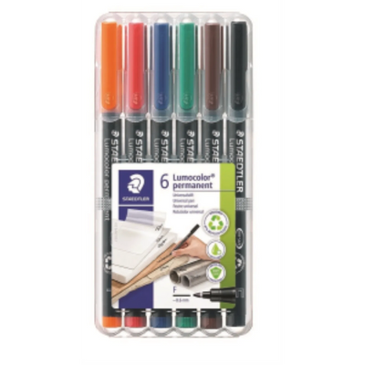Staedtler Universal Pen Lumocolor Perm F 6pcs (318-WP6-10)