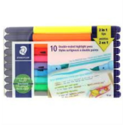 Staedtler Surligneurs double extrémité 10 pièces (3620TB10LU)