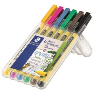 Staedtler Fineliner Noris Writing Pen 6Pcs (307-SB6-10)