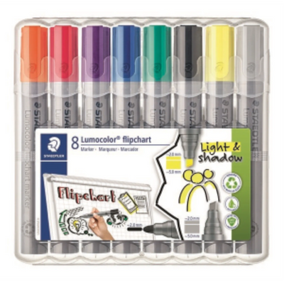 Flipchart Marker Lumocolor 8Pcs Box