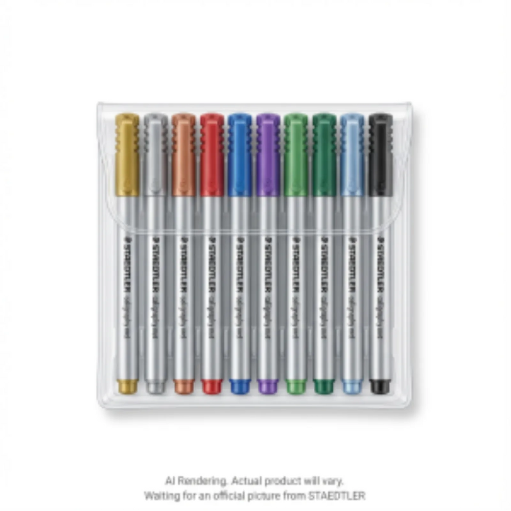 Metallic marker - Calligraphy, 10pc