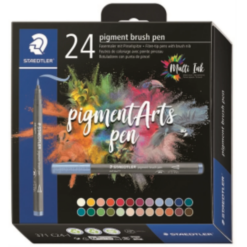 Pigment Brush Pen 24Pcs