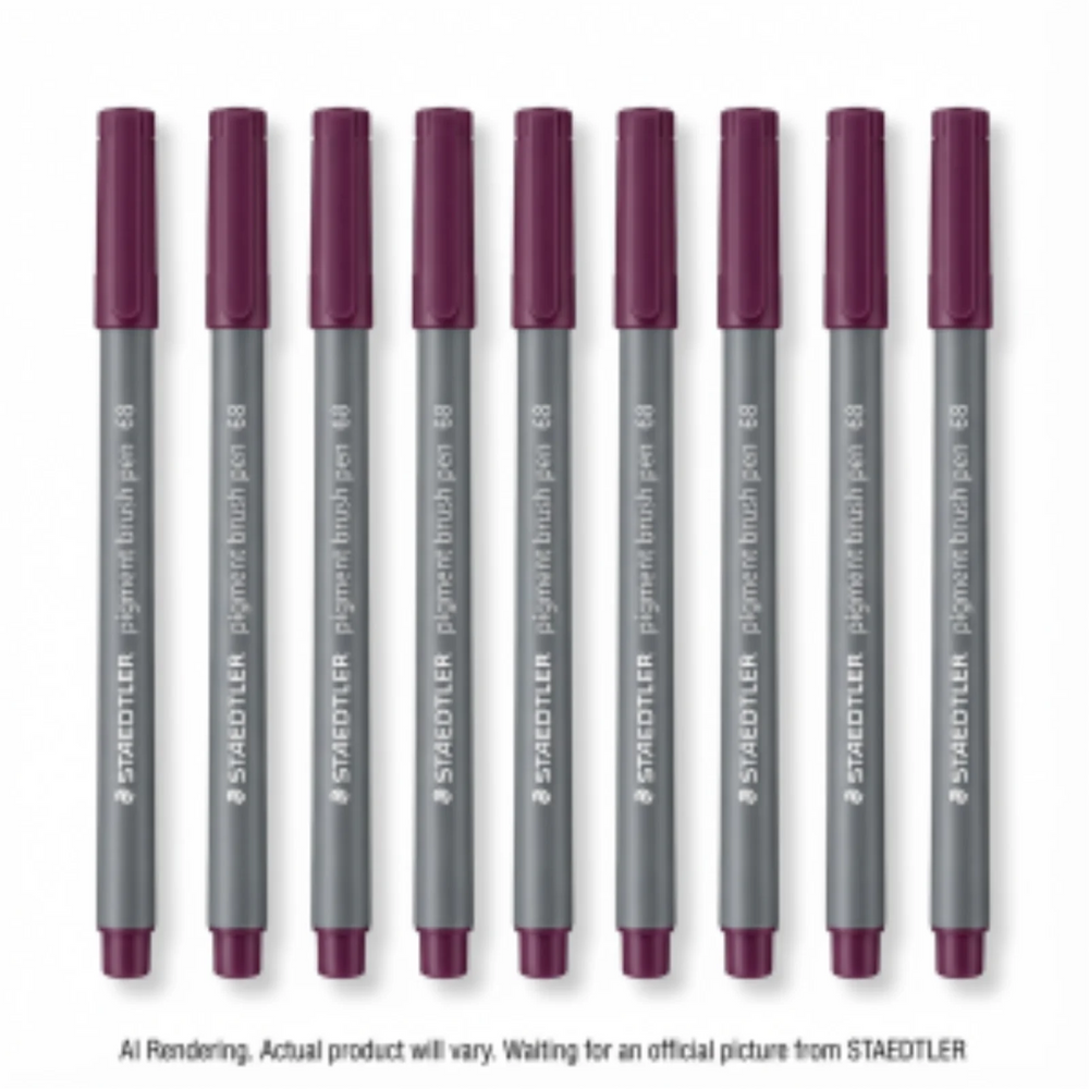 Pigment Brush Pen Plum