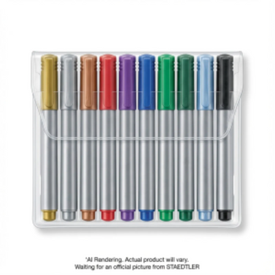 Marker metallic pen 10pc. 1-2 mm