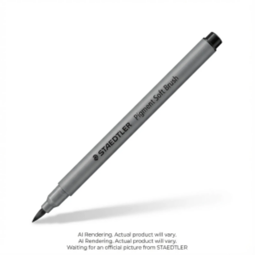 Pigment Soft Brush Pen Int. Black