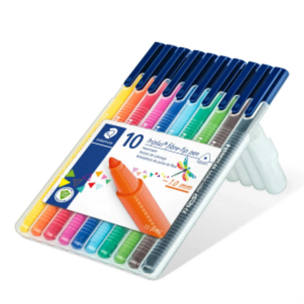 Fibre tip pen triplus col.10pcs.box