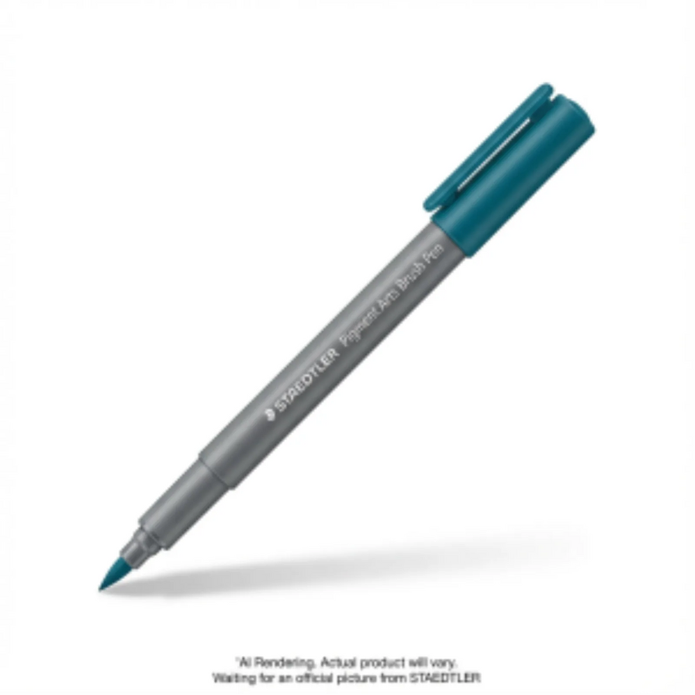 Pigment Brush Pen Petrol Blue