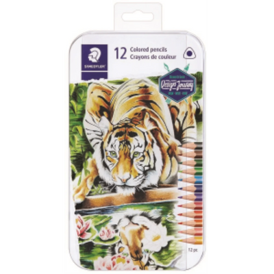 Staedtler Permanent Color Pencil 3mm Metal Tin 12pk (1278M12)