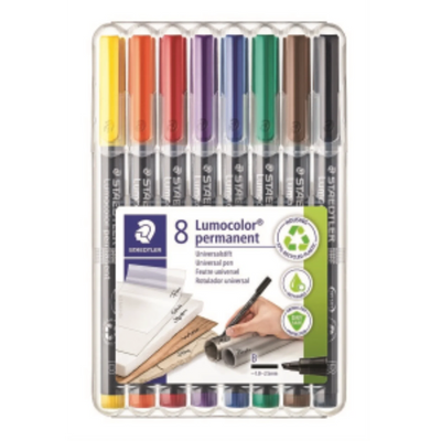 Staedtler Stylo Universel Lumocolor Perm B 8 pièces (314-WP8-10)