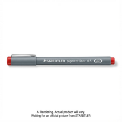 Staedtler Fineliner Pigment Liner 0.5Mm Red (308-05-2-35)