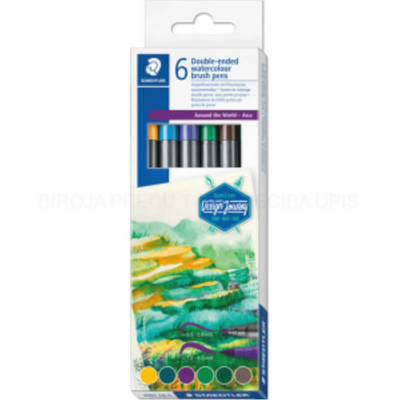 Staedtler Stylos Pinceaux Aquarelle Double Pointe Ensemble 6 pi
.
(3001-C6-5)