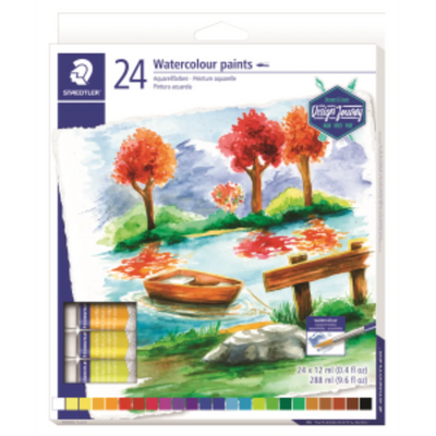 Staedtler Watercolour Paint Set 24 x 12ml Tubes (8880-C24-02)