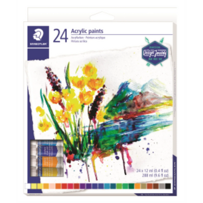 Staedtler Acrylic Paint Set 24 x 12ml Tubes (8500-C24-02)