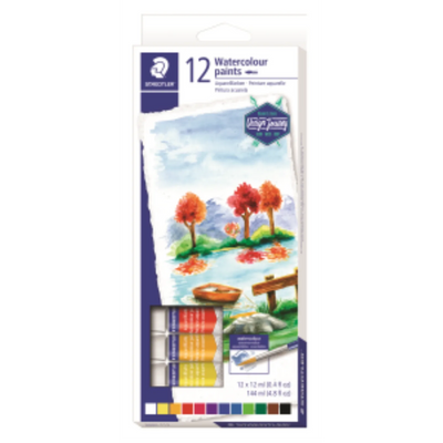 Ensemble de peinture aquarelle Staedtler 12 ml assorties (8880-C12-02)