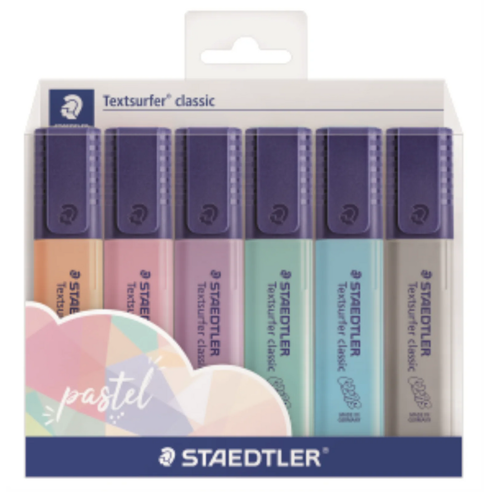 364-CWP6PA STAEDTLER-Mars Limited HIGHL.TEXTSURFER PASTEL AS