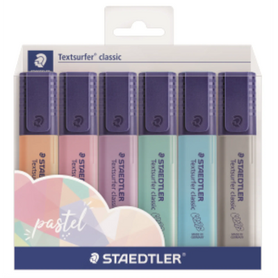 364-CWP6PA STAEDTLER-Mars Limited HIGHL.TEXTSURFER PASTEL AS