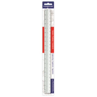 Règle triangulaire Staedtler pour étudiants en plastique (98719-34)