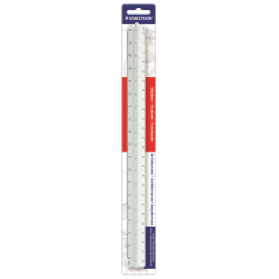 Règle triangulaire Staedtler en plastique 12 po (98719-31BK)