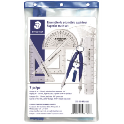 559-83-MTL02NA STAEDTLER-Mars Limited GEOMETRY SET 5pc POCK.